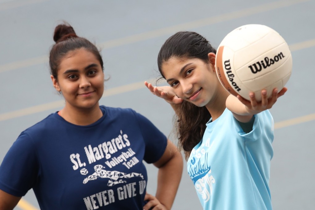Volunteer coaches Drishti Melwani (left) and Naina Mishra focus on participants’ enjoyment. Photo: Nora Tam