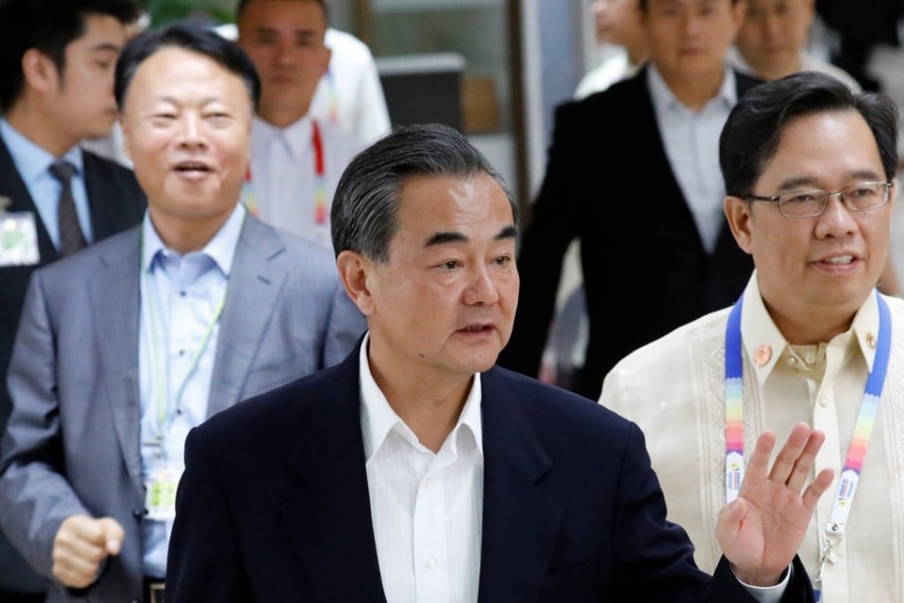 China’s Foreign Minister Wang Yi pictured in the Philippines during his trip to attend the Asean summit. Photo: Reuters
