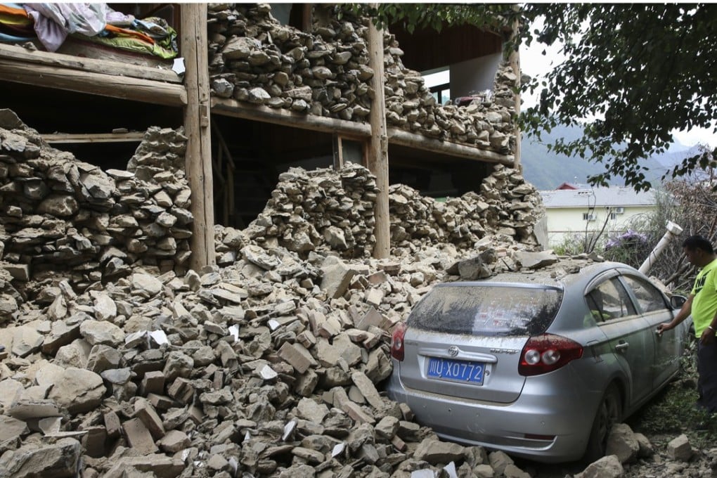 Aftermath scenes of the earthquake in Jiuzhaigou county of southwest China's Sichuan province. Photo: Sam Tsang