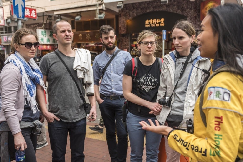 Guide Alla Lau Sui shares stories behind Hong Kong landmarks. Photo: Handout