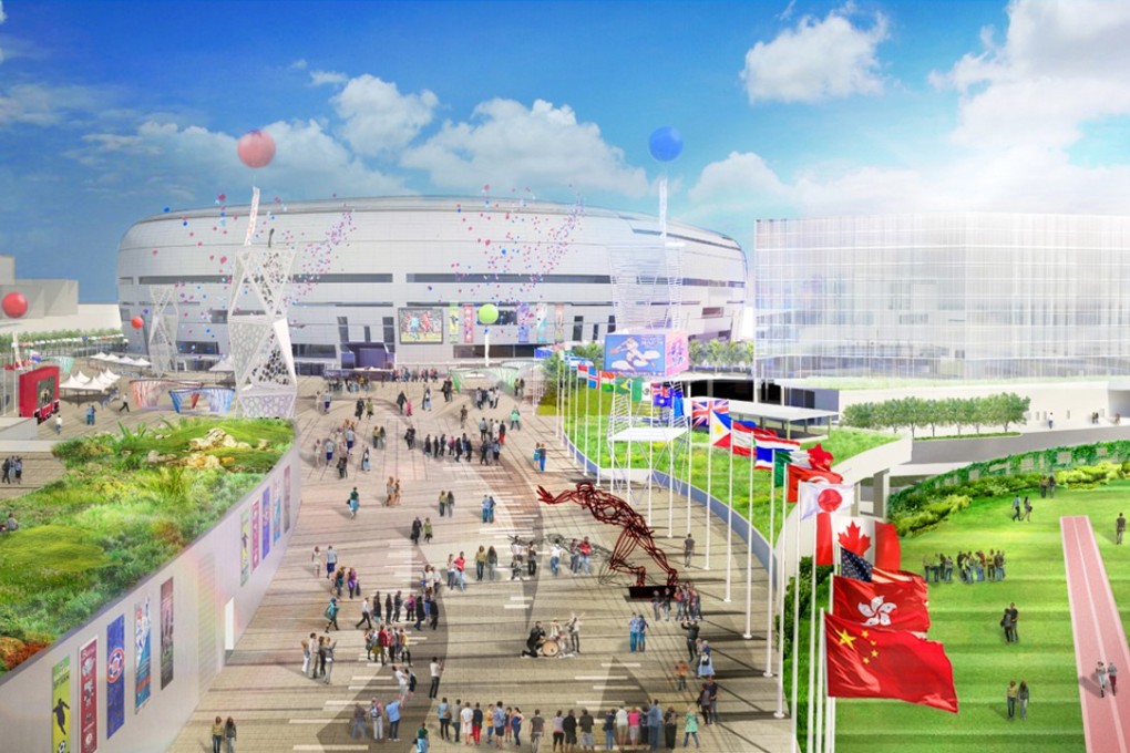 An artist’s impression of the Kai Tak Sports Park. Photo: Handout