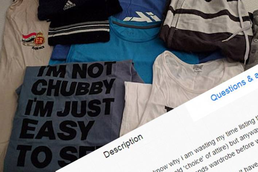 A woman is using TradeMe to get rid of the clothes her husband once wore before she gave him a makeover following their marriage. Photo: New Zealand Herald