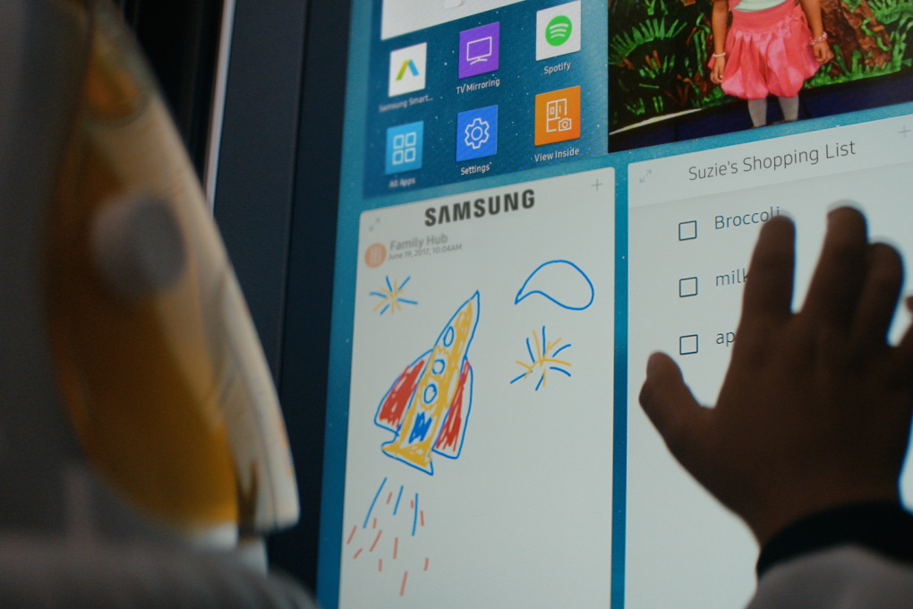 Samsung’s Family Hub refrigerators act as a shopping assistant