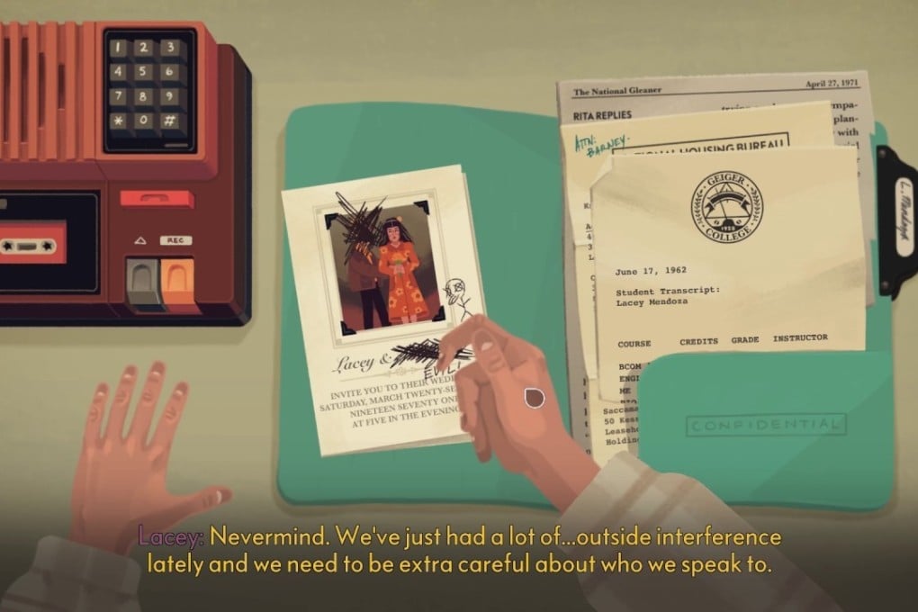 The first part of The Low Road (available on PC) sees you calling people up to get them to leak information.