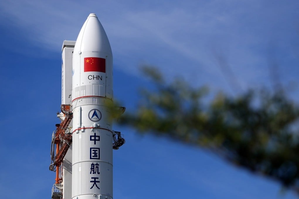 The Long March-5 Y2 carrier rocket, seen at the Wenchang Space Launch Centre in Hainan province in June, was set to carry a communication satellite into space. China sees space warfare as its best chance to directly compete with the US militarily. Photo: Xinhua