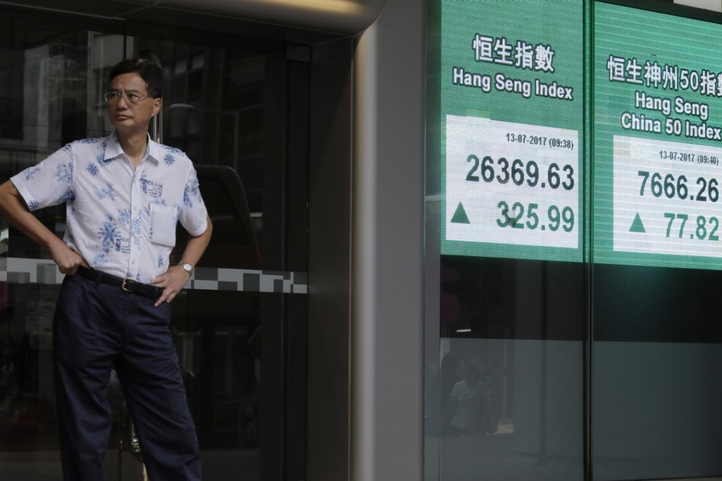 The Hang Seng Index gained 14.5 per cent in the first half, boosting equity funds sales to US$11.498 billion. Photo: AP