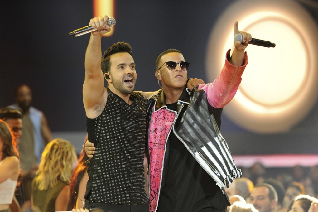 Luis Fonsi and Daddy Yankee perform in Florida in April. Picture: AFP