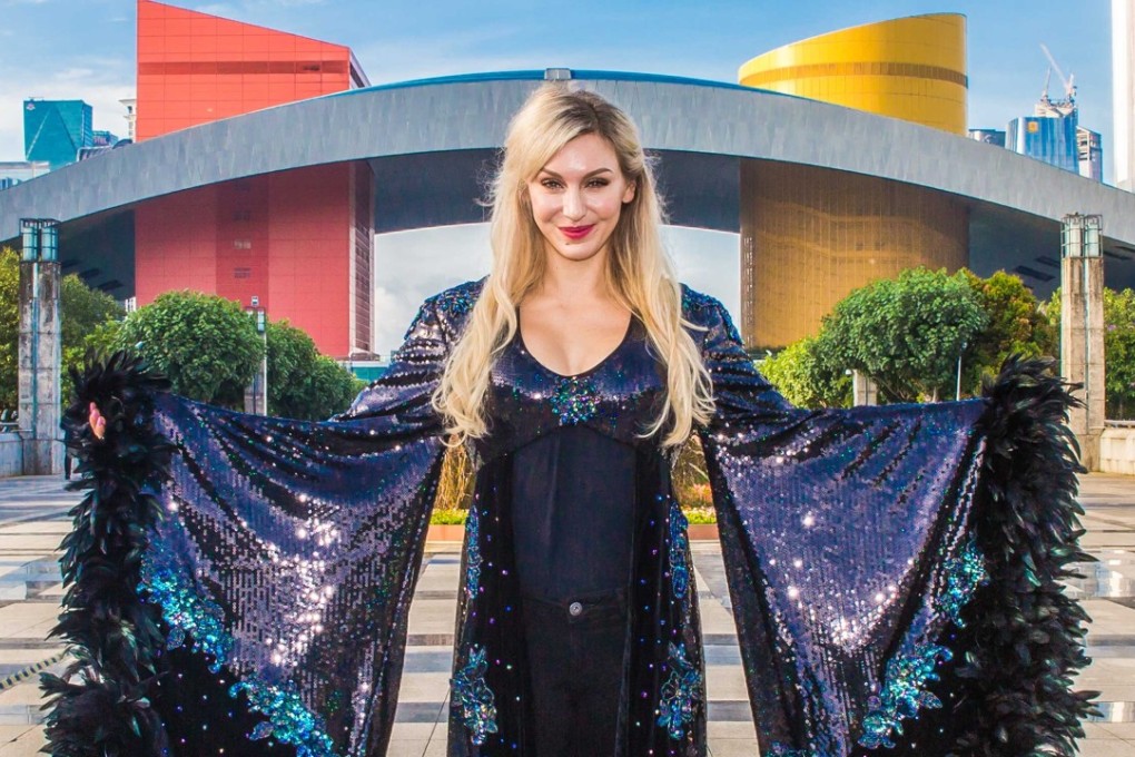Charlotte Flair poses outside the Shenzhen Civic Centre, which will host a WWE live event on September 17. Photo: WWE