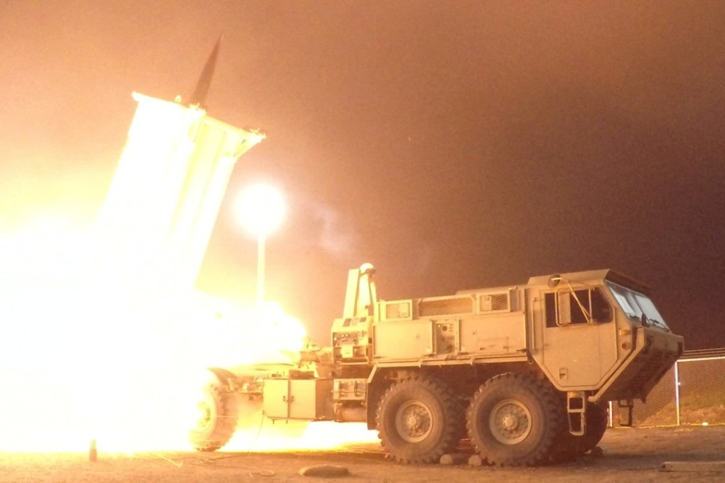 A Terminal High Altitude Area Defence (THAAD) interceptor is test-launched from a location in Alaska in this July 30 file photo. Photo: Reuters