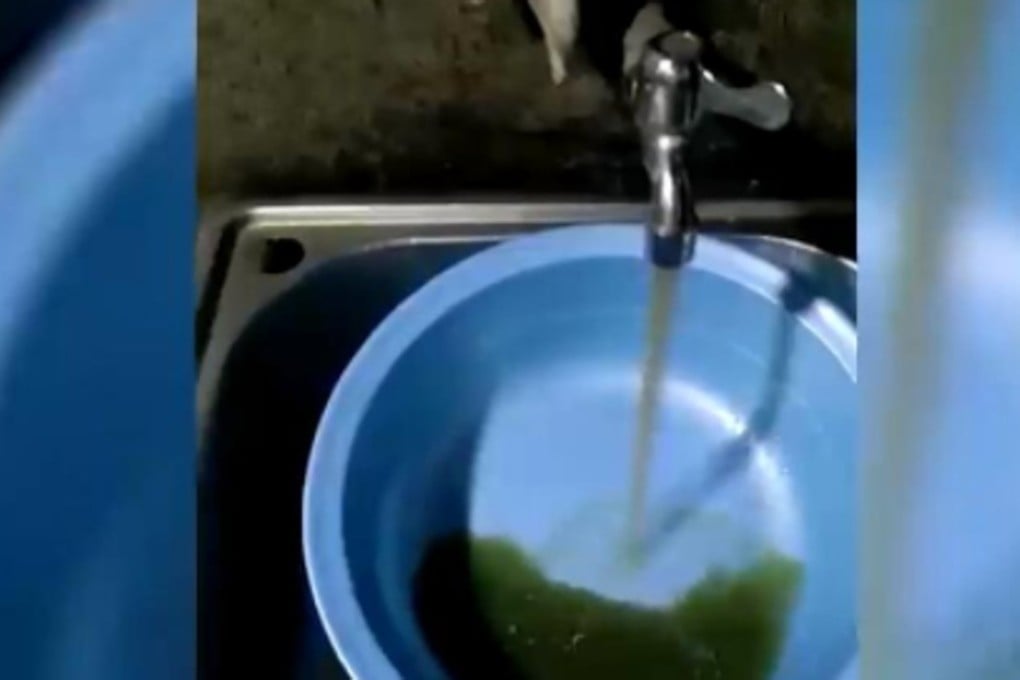 Bashui residents got a nasty surprise when they turned on their taps on Monday morning. Photo: Handout