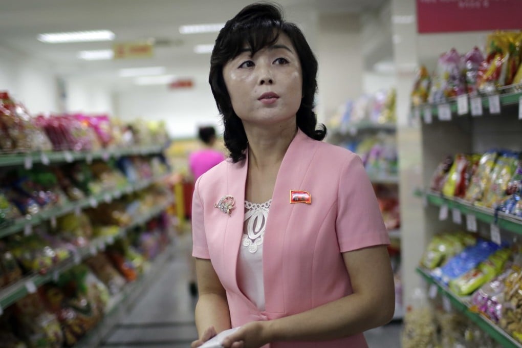 Song Un-pyol, manager at the Potonggang department store. Photo: AP