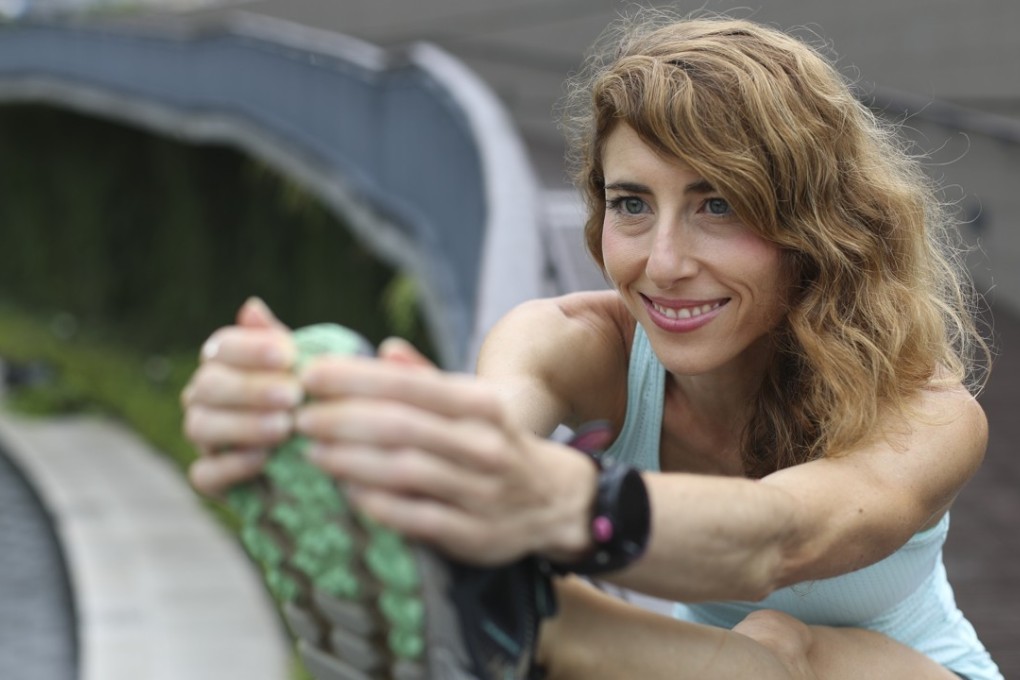 Ballerina turned trail runner Emilie Saint-Pe, at Sun Yat Sen Memorial Park in Hong Kong. Photo: Nora Tam