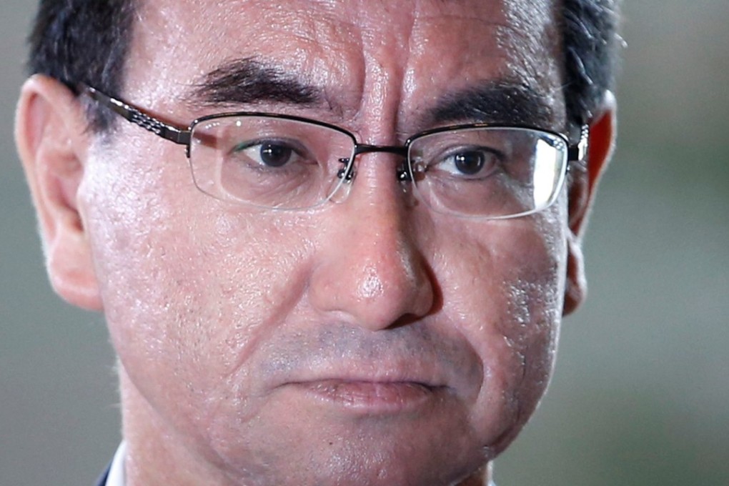 Japan’s new foreign minister, Taro Kono. Photo: Reuters