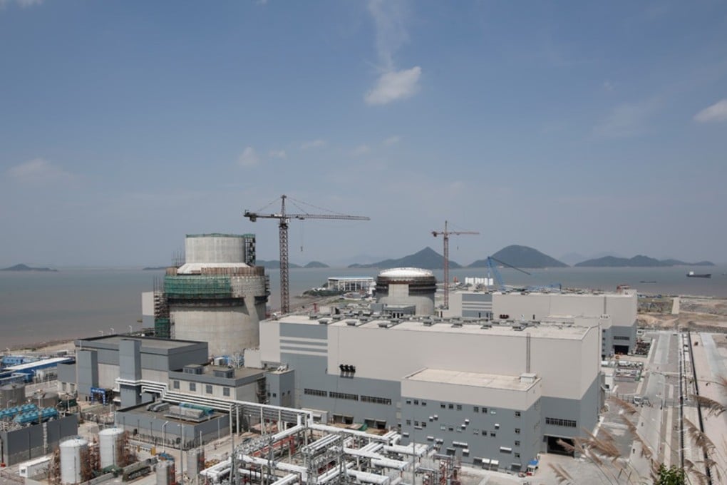 An undated handout photo showing the Sanmen nuclear power plant under construction in Zhejiang province, facing the East China Sea. Photo: SCMP/Handout