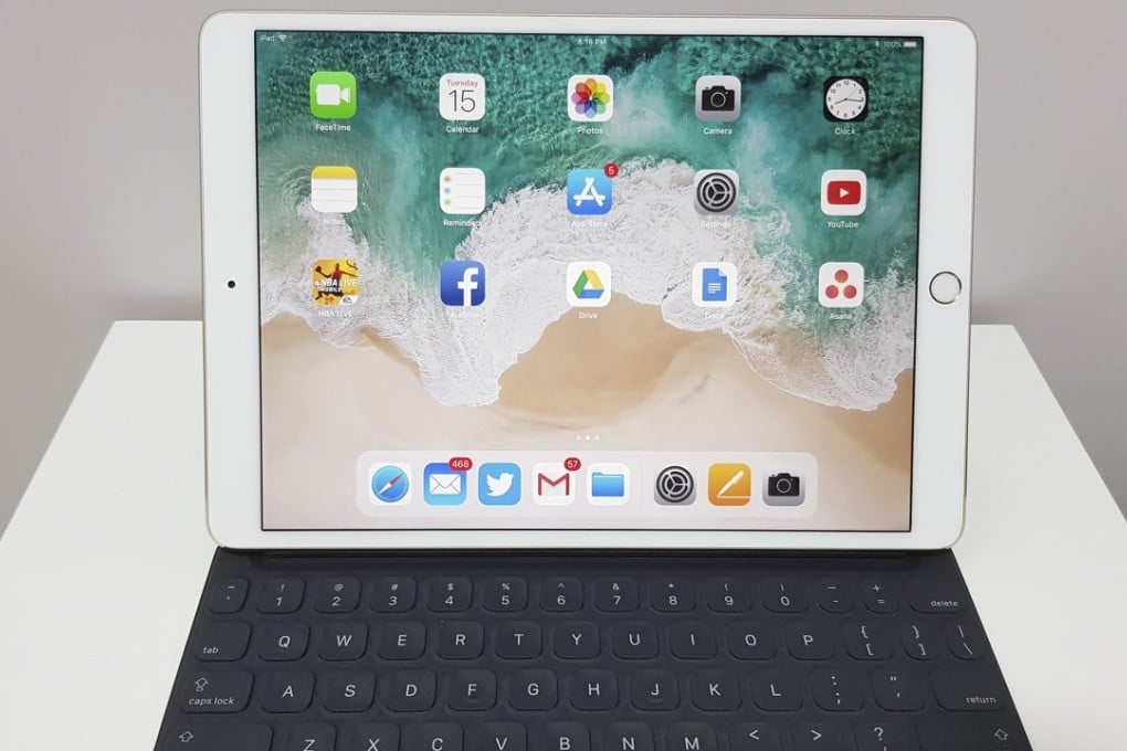 The Apple iPad Pro 10.5 with smart keyboard attached. Photo: Ben Sin