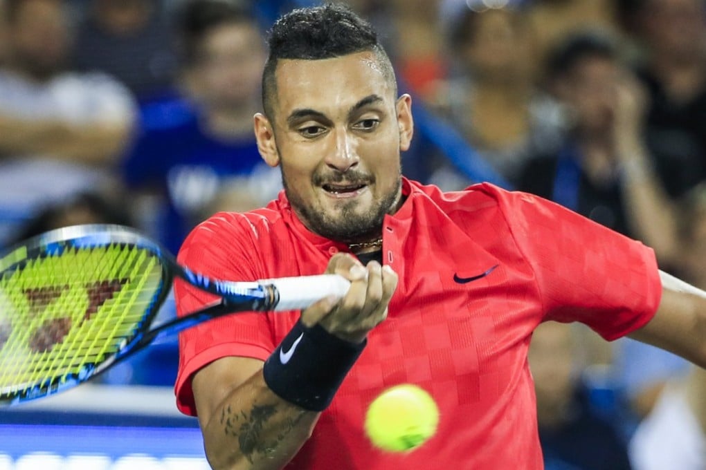 Nick Kyrgios of Australia in action against Rafael Nadal of Spain. Photo: EPA