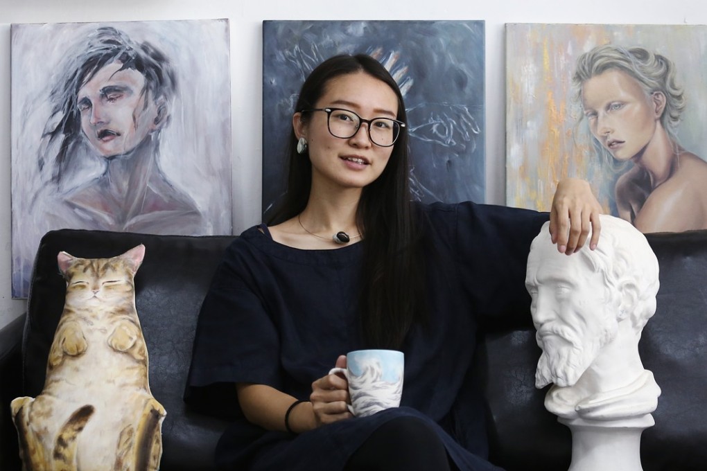 Ceramicist Grace Tong runs her pottery business from a rented studio at a converted factory in Kwai Chung. Photo: Jonathan Wong