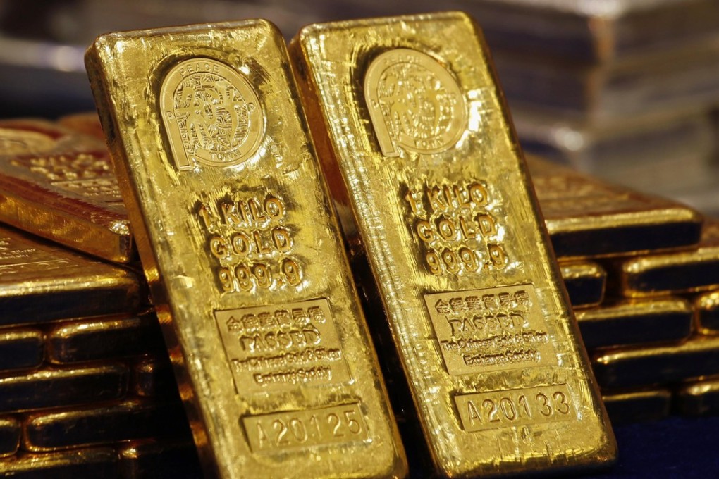 Gold prices rose 3.5 per cent in the past month, the highest level in two months, as investors saw the commodity as a safe bet amid international political tensions. Photo: Reuters
