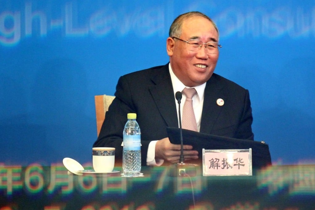 Xie Zhenhua, Special Representative on Climate Change of National Development and Reform Commission talks at the media on the Special Joint Session on Climate Change at the the 8th China-US Strategic and Economic Dialogue (S&ED) and the 7th China-US High-level Consultation on People-to-People and Cultural Exchanges(CPE), at the Diaoyutai State Guest House in Beijing on Jun 06, 2016. 06JUN16 Photo by Simon Song