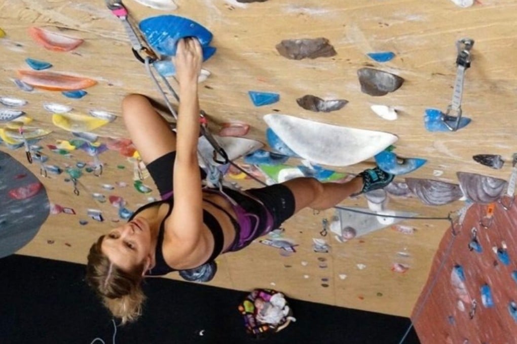 Brittany Aae, 31, is a dedicated rock climber, ultrarunner, backcountry skier and mother of a 13-month-old baby, who sometimes comes with her when she trains. Photo: Instagram