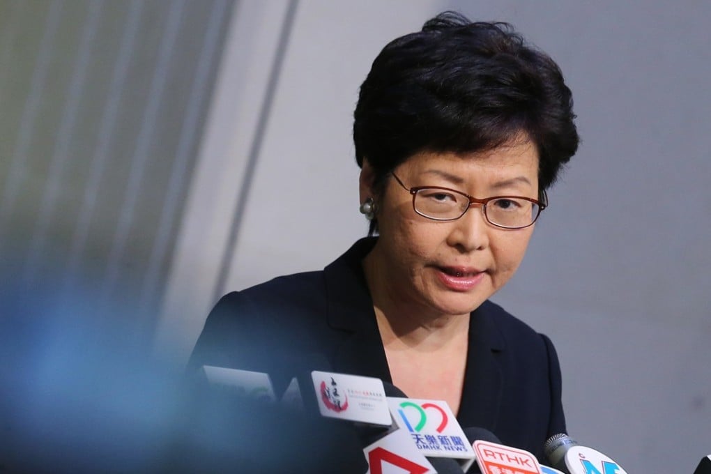 Chief Executive Carrie Lam Cheng Yuet-ngor defended Secretary for Justice Rimsky Yuen. Photo: Dickson Lee