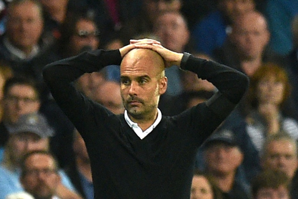 Manchester City manager Pep Guardiola is looking for goals. Photo: AFP
