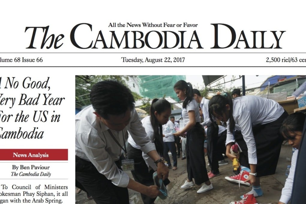 The newspaper, which said it had not been officially informed of the deadline, denies owing the tax, Photo: Cambodia Daily