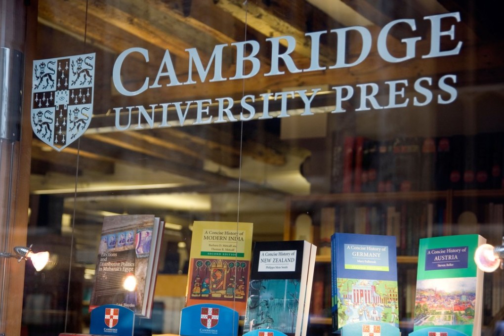 A file picture of a Cambridge University Press book store. Photo: Alamy