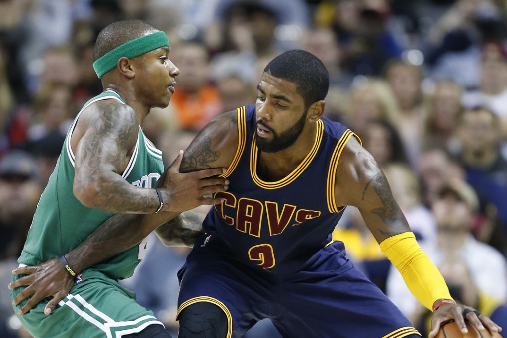 Cleveland Cavaliers’ Kyrie Irving (right) has traded places with Boston Celtics’ Isaiah Thomas. Photo: AP