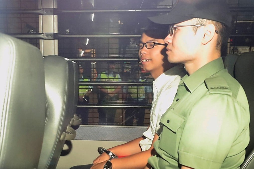 Joshua Wong Chi-fung also said he was proud of Hongkongers for standing up. Photo: Handout