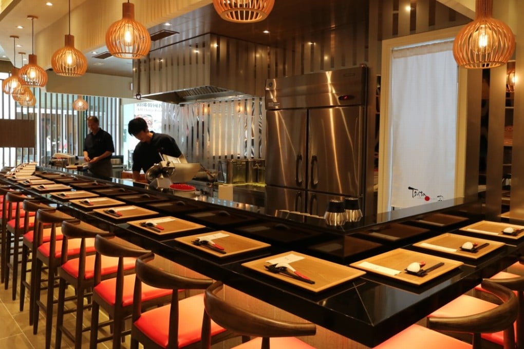 The interior of Tsuta in Causeway Bay.