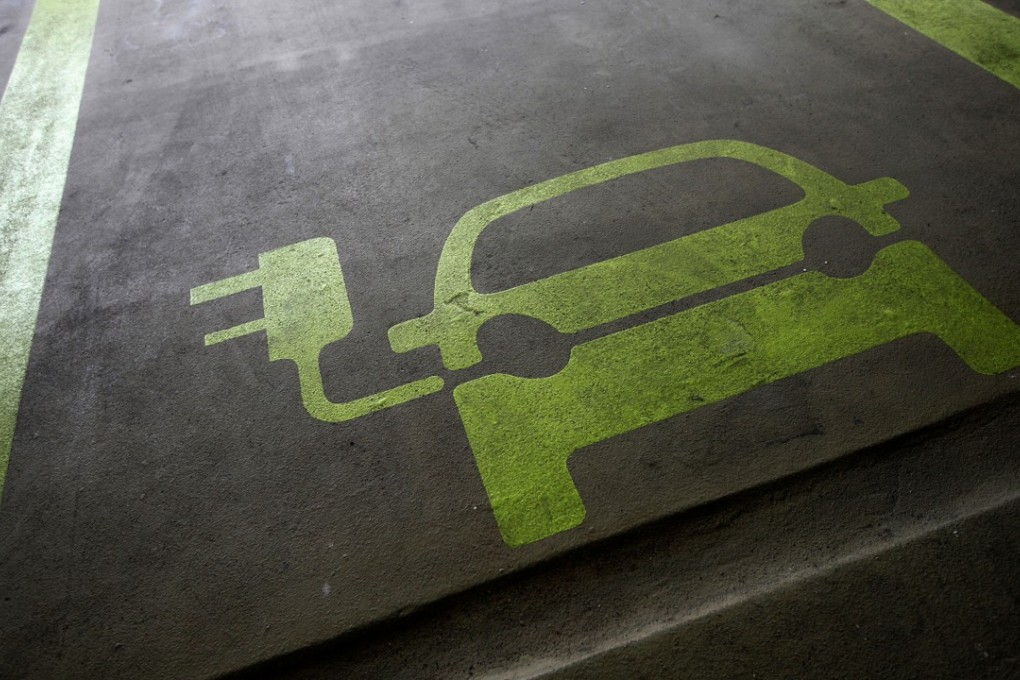 A parking space for electric cars is seen inside a car park in Hong Kong. What sort of economy and society does Hong Kong want to be? Photo: Reuters