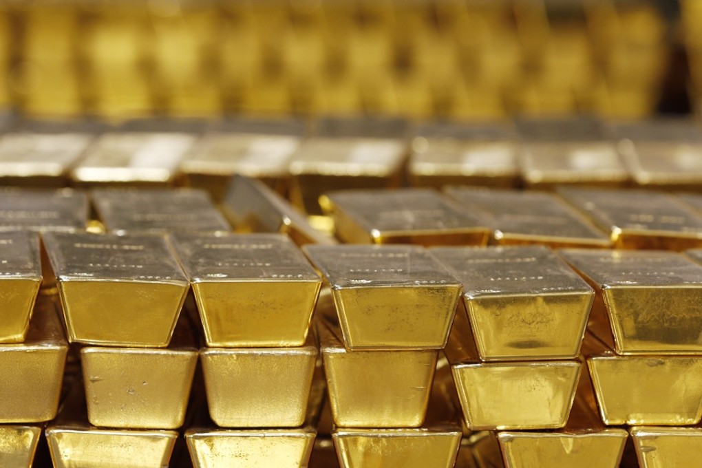 In this Tuesday, July 22, 2014, file photo, gold bars are stacked in a vault at the U.S. West Point, in West Point, New York. Photo: AP