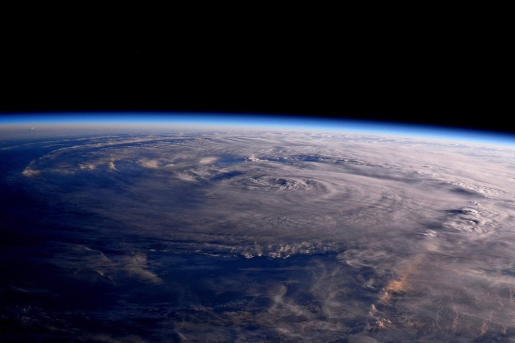 This photo made available by Nasa shows Hurricane Harvey over Texas, seen from the International Space Station. Photo: AP