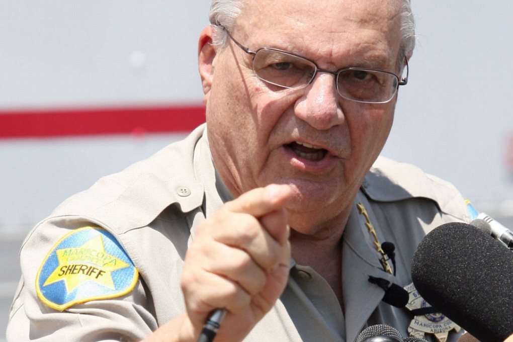 Joe Arpaio is a divisive figure who was once dubbed ‘America’s toughest sheriff’. File photo: EPA