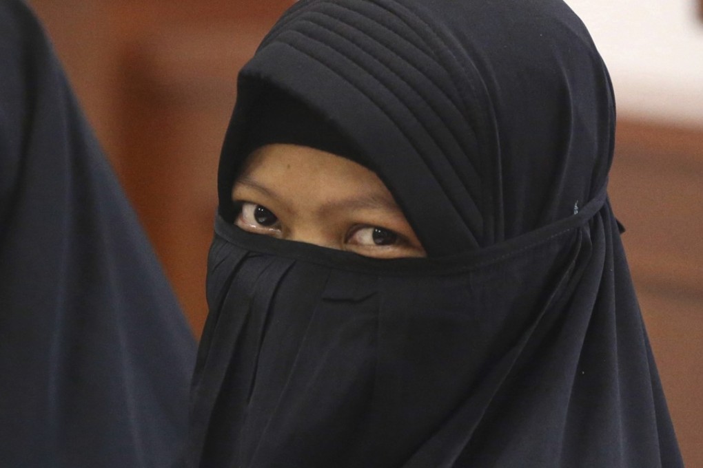 Indonesian militant Dian Yulia Novi jailed for plotting an attack in Indonesia's capital. Photo: AP