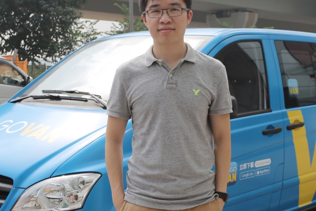 Steven Lam Hoi-yuen, co-founder of GoGoVan. After the merger, his company will become Hong Kong’s first US$1 billion start-up. Photo: Paul Yeung