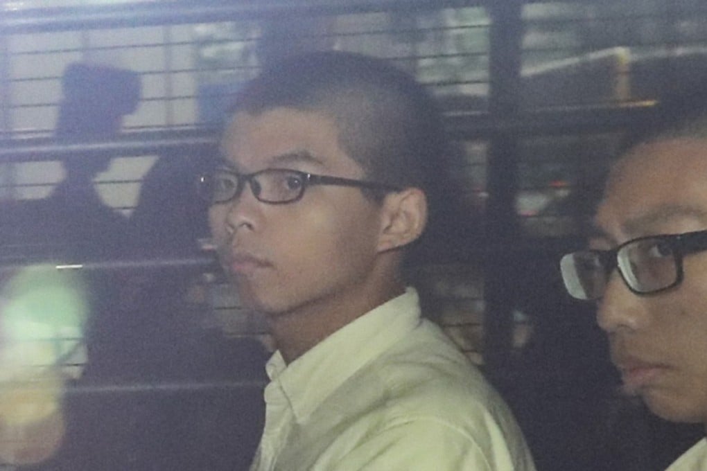 Hong Kong pro-democracy activist Joshua Wong (left) leaving the High Court last Thursday. Photo: Edward Wong