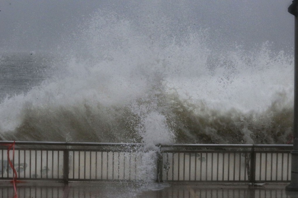 The Heng Fa Chuen waterfront in Hong Kong takes another beating from Pakhar. Photo: Handout