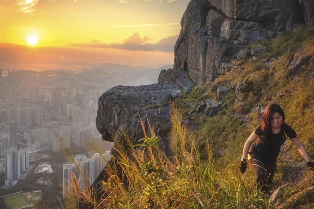 Kowloon Peak, the highest mountain on the Kowloon Peninsula, is an advanced-level hike as it involves climbers scrambling up narrow paths, but its popularity is growing thanks to social media coverage. Photo: Edward Tin