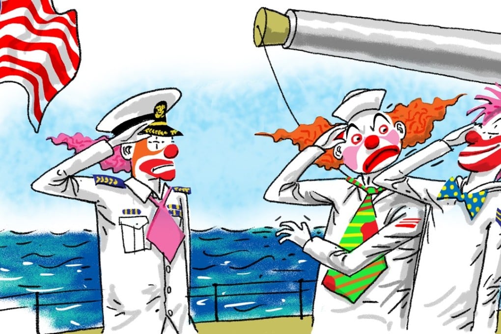 The recent US Navy mess-ups in the Pacific are obviously anything but a joking matter to America’s military establishment; they are extremely painful. Illustration: Craig Stephens