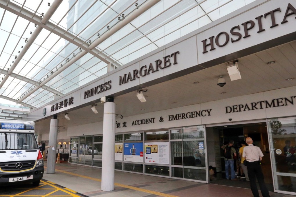 The victim was taken to Princess Margaret Hospital in Lai Chi Kok, where he was later certified dead. Photo: Felix Wong