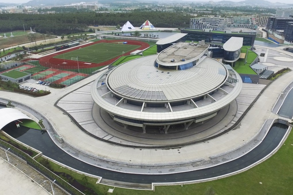 An aerial view of NetDragon Websoft’s HQ in Fuzhou, in Fujian Province, designed to look like Star Trek's USS Enterprise. Photo: May Tse