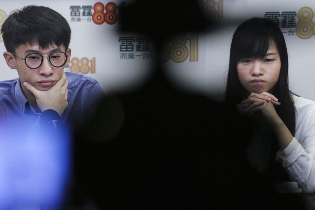 Sixtus Baggio Leung Chung-hang (left) and Yau Wai-ching. Photo: Felix Wong