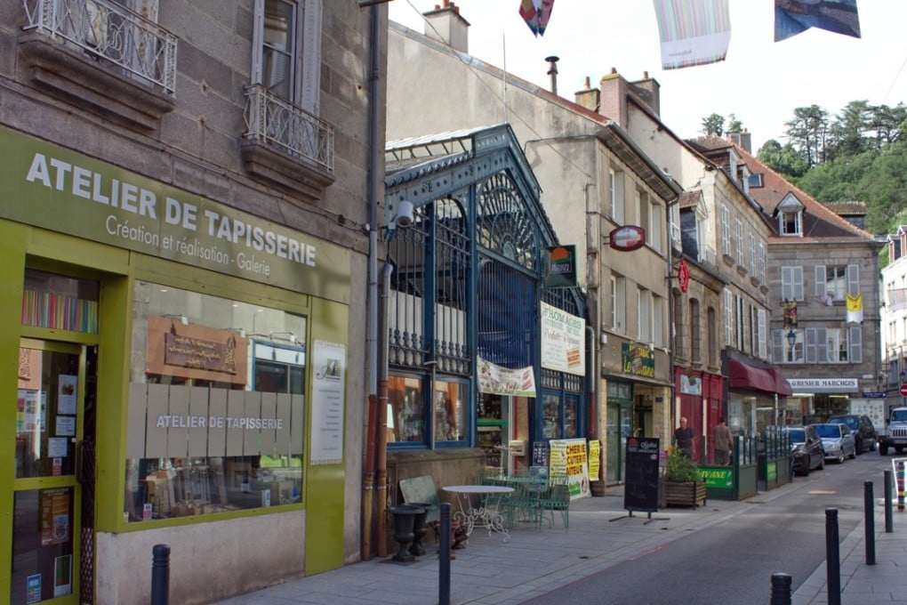 A tapestry workshop on Aubusson’s main street. Pictures: Keith Mundy
