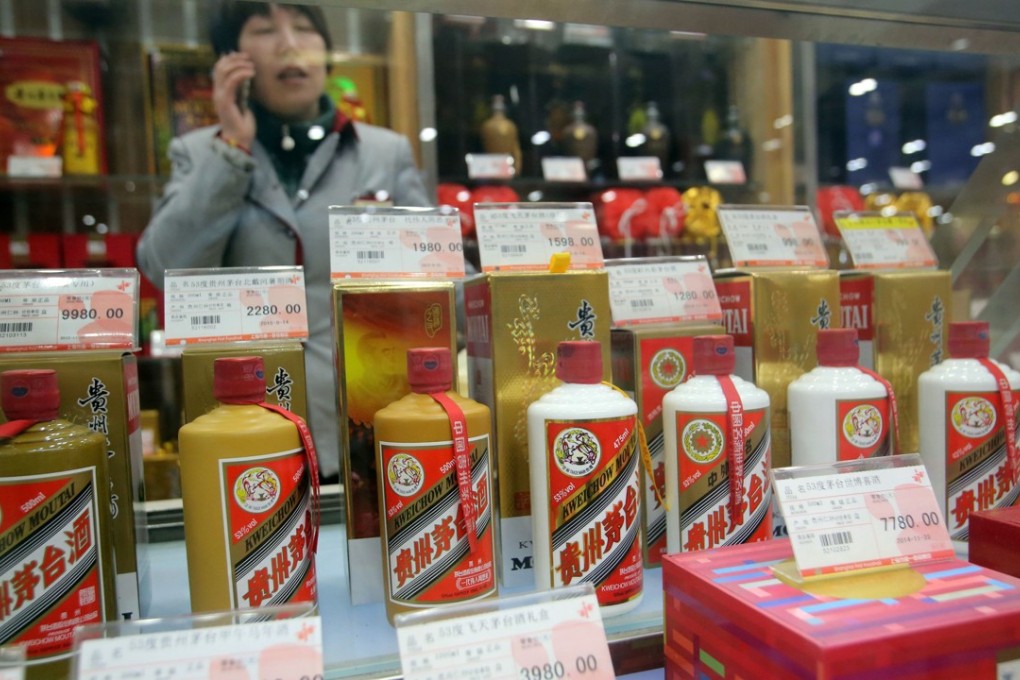 A Kweichow Moutai store in Shanghai. Photo: Imaginechina