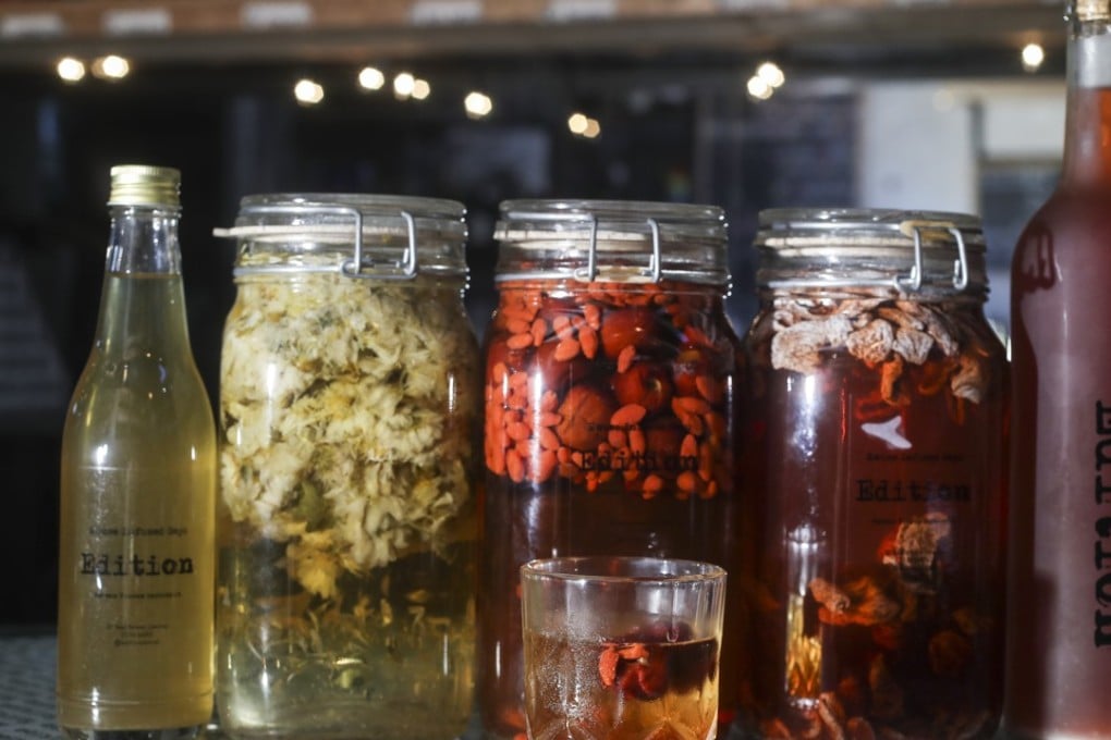 Edition offers wines comprising chrysanthemum, red dates, goji berries and plum candy. Photo: Edward Wong