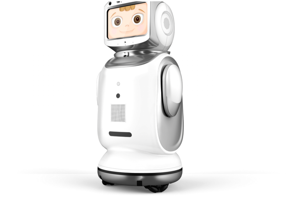 The Qihan Sanbot Nano has Amazon's Alexa voice assistant built in. Photo: Qihan