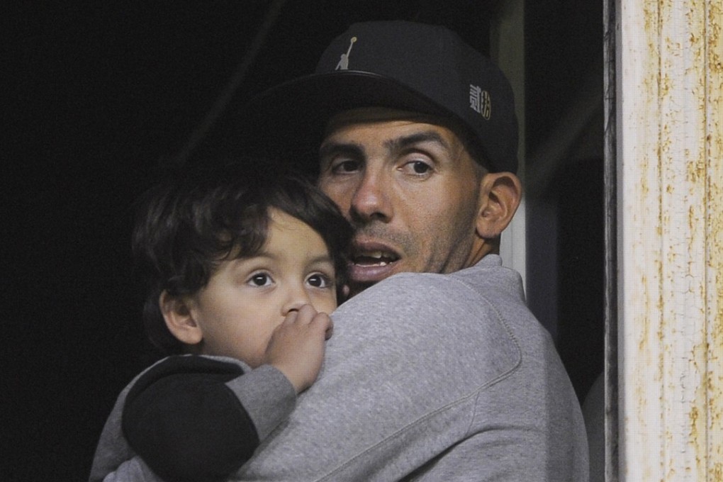 Shanghai Shenhua striker Carlos Tevez watches Boca Juniors’ match against Olimpo Argentina at La Bombonera. Photo: AFP