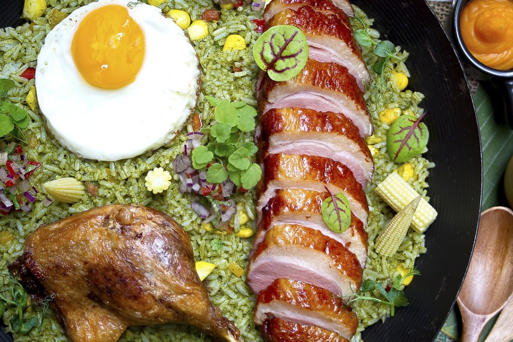 Chicken and duck cilantro rice at Picada